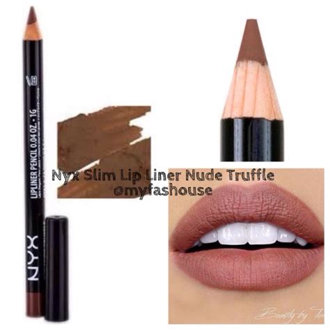 nyx nude trüffel|NYX Professional Makeup Slim Lip Pencil Nude Truffle